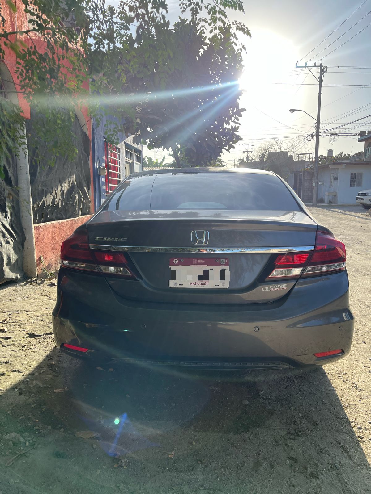 
								Honda civic 2015 EXL Navy full									